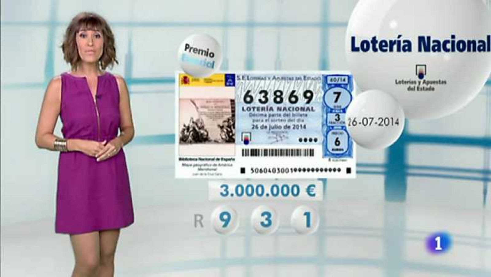 Lotería Nacional - 26/07/14 - Ver ahora