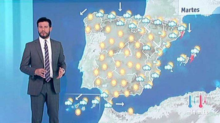 El tiempo - Chubascos fuertes en Cataluña y mucho calor en Andalucía