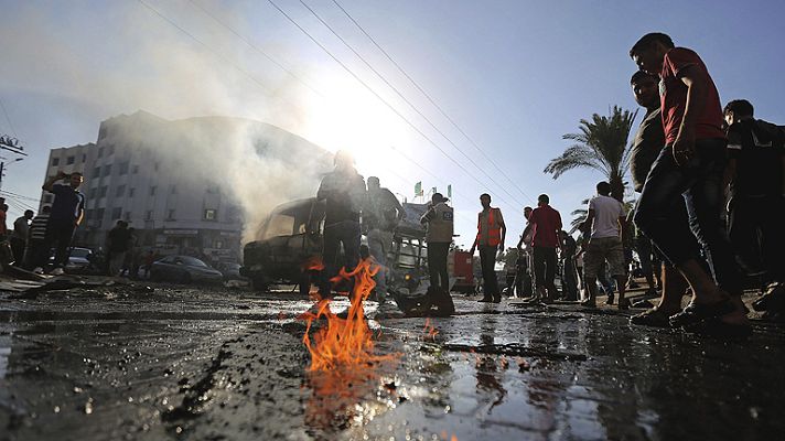 Telediario 1 - La ofensiva israelí sobre Gaza deja ya más de 1.400 muertos