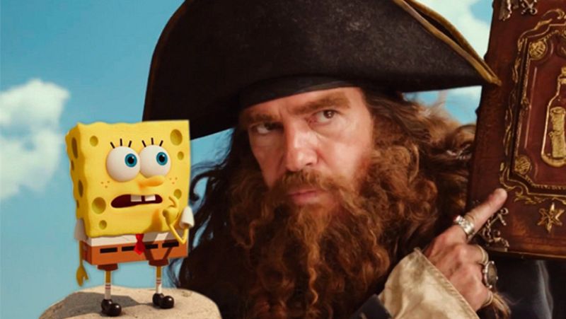 RTVE.es estrena el tráiler, en castellano, de la película de 'Bob Esponja', con Antonio Banderas