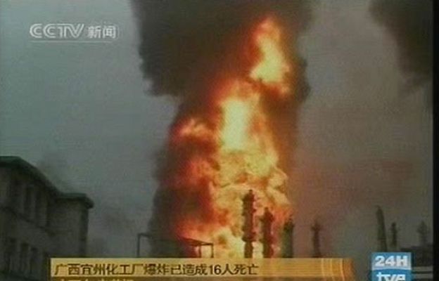  - Explosión al sur de China
