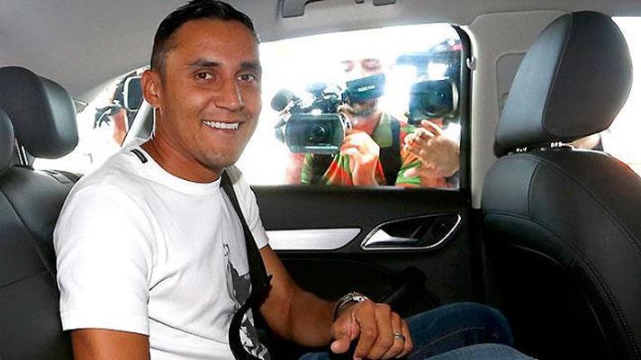 Telediario 1 - Keylor Navas aterriza en Madrid y dice que peleará por ser titular