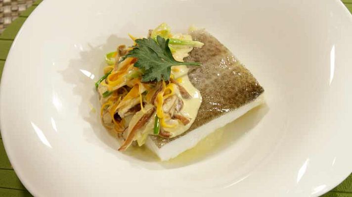 RTVE Cocina - Bacalao confitado con shiitakes a la crema y zanahorias