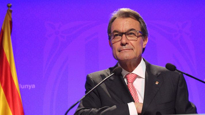 Telediario 1 - Según Mas la recuperación económica tiene "acento catalán"