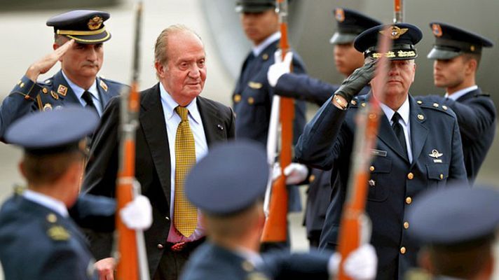 Telediario 1 - Juan Carlos I retoma su actividad oficial tras su abdicación