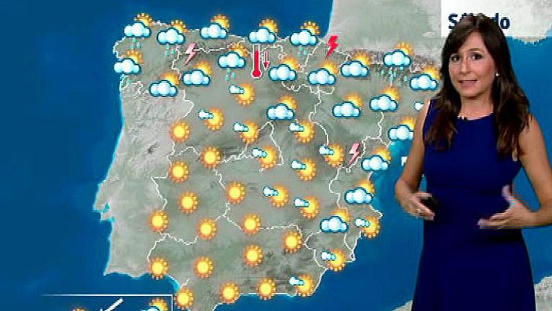 Tormentas en Navarra y noroeste de Aragón