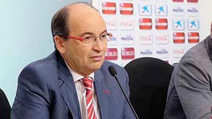 Telediario 1 - El presidente del Sevilla confía en la fiabilidad de su equipo en las finales