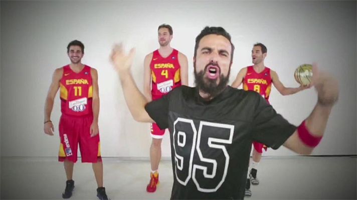 Telediario 1 - 'Sube la Copa', el himno del Mundobasket 2014