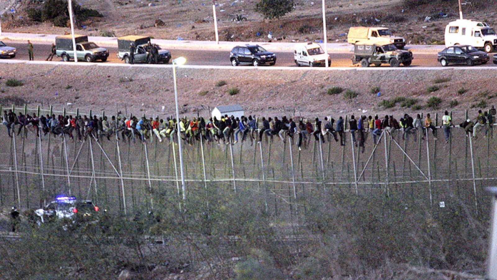 Nuevo intento de salto masivo en Melilla