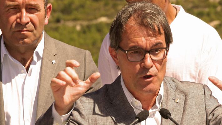 Telediario 1 - Artur Mas: "Solo hay un plan y es votar el 9N"
