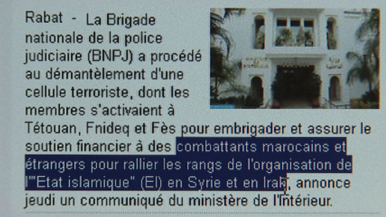 Desarticulada en Marruecos una red con vínculos en España que enviaba yihadistas a Siria e Irak