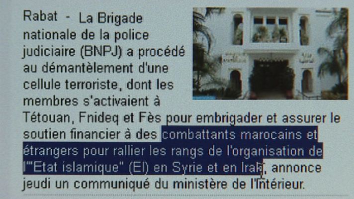 Telediario 1 - Detienen a nueve yihadistas con vínculos en Ceuta