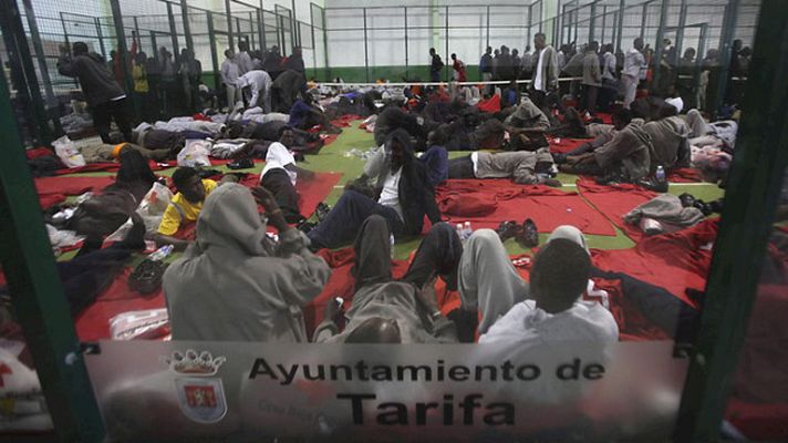 Telediario 1 - Inmigrantes en Tarifa