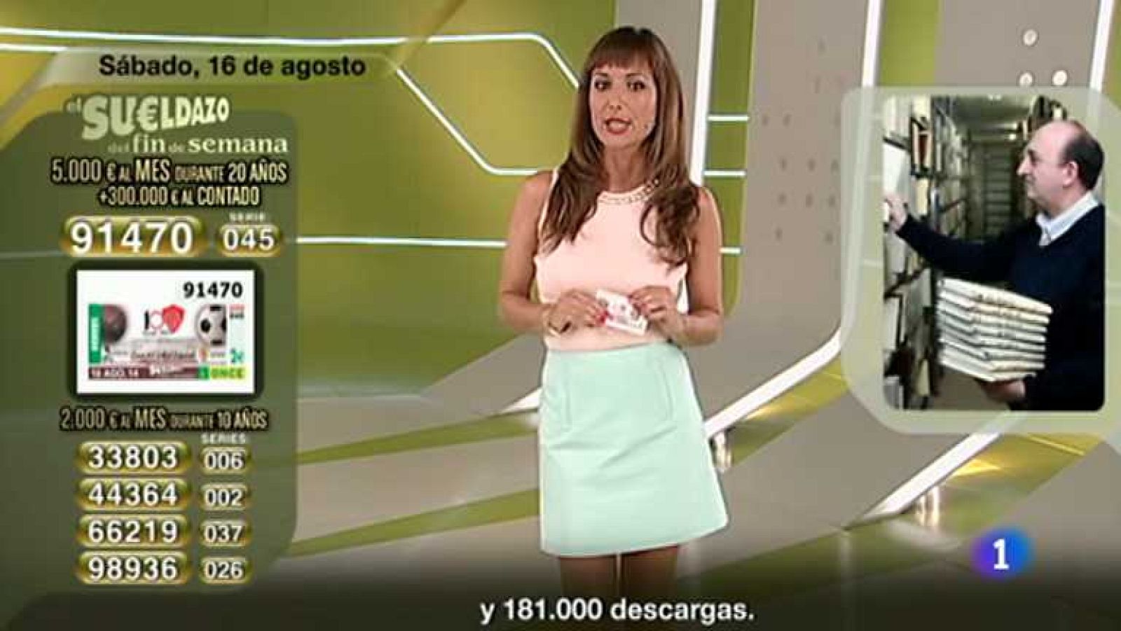 Sorteo ONCE - 16/08/14 - Ver ahora