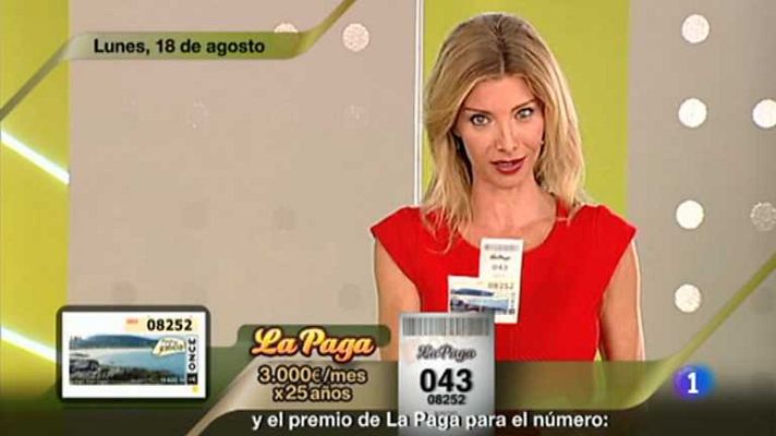 Sorteos ONCE - Sorteo ONCE - 18/08/14