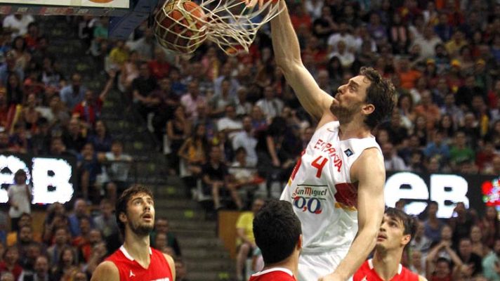 Telediario 1 - España arrolla a Croacia, rival en el Mundobasket