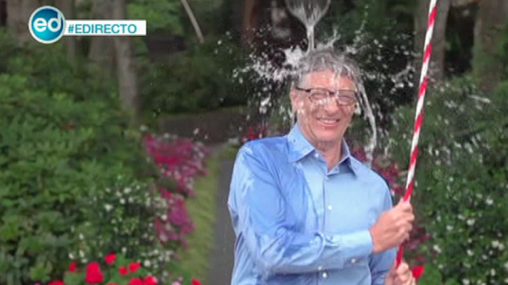 España Directo - Cientos de famosos se unen al reto del cubo de hielo