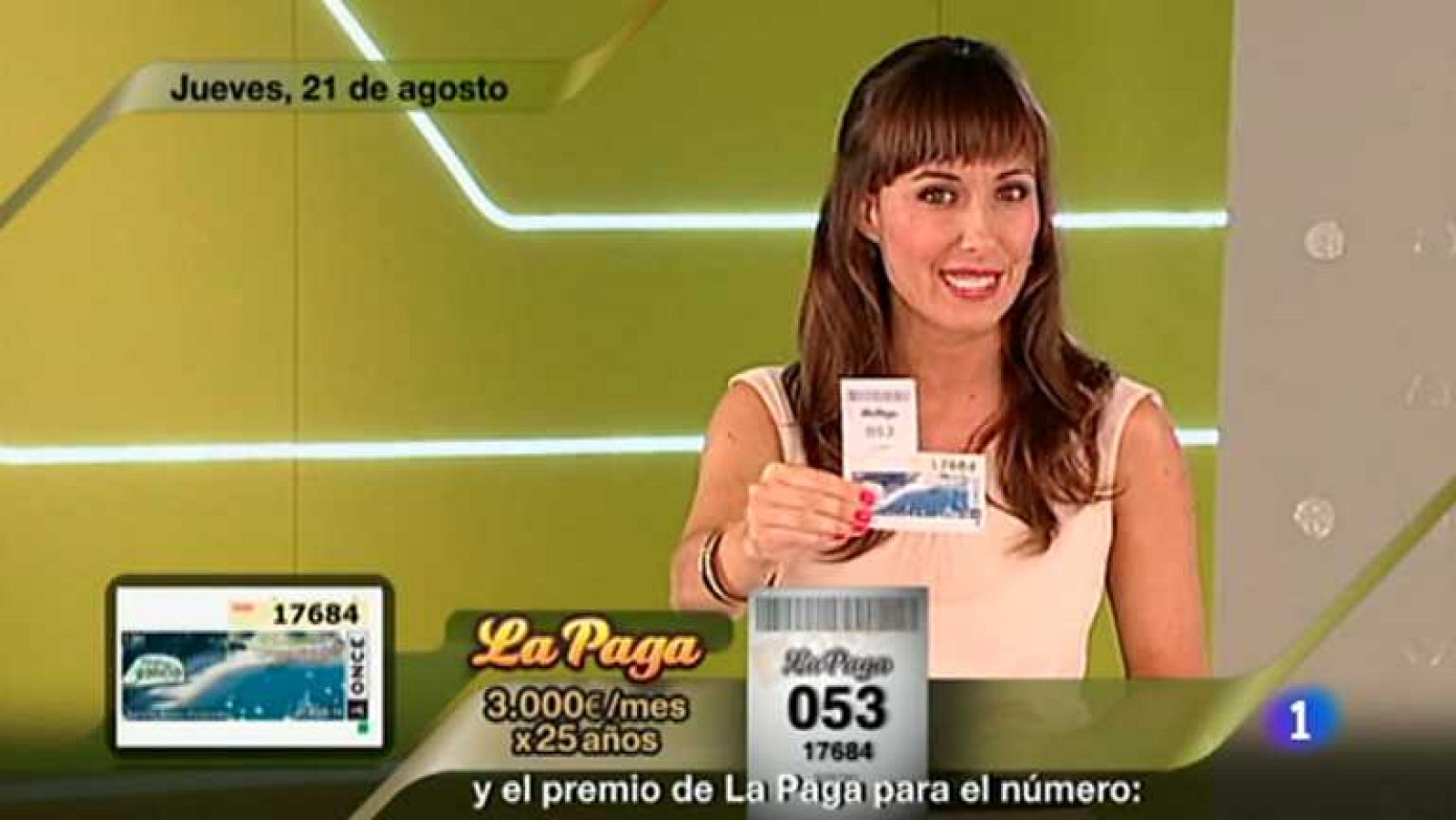 Sorteo ONCE - 21/08/14 - Ver ahora