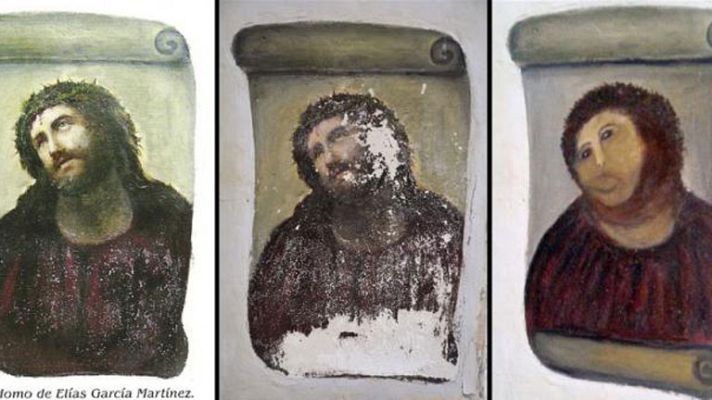 Telediario 1 - Doña Cecilia y su Ecce Homo han dado la vuelta al mundo