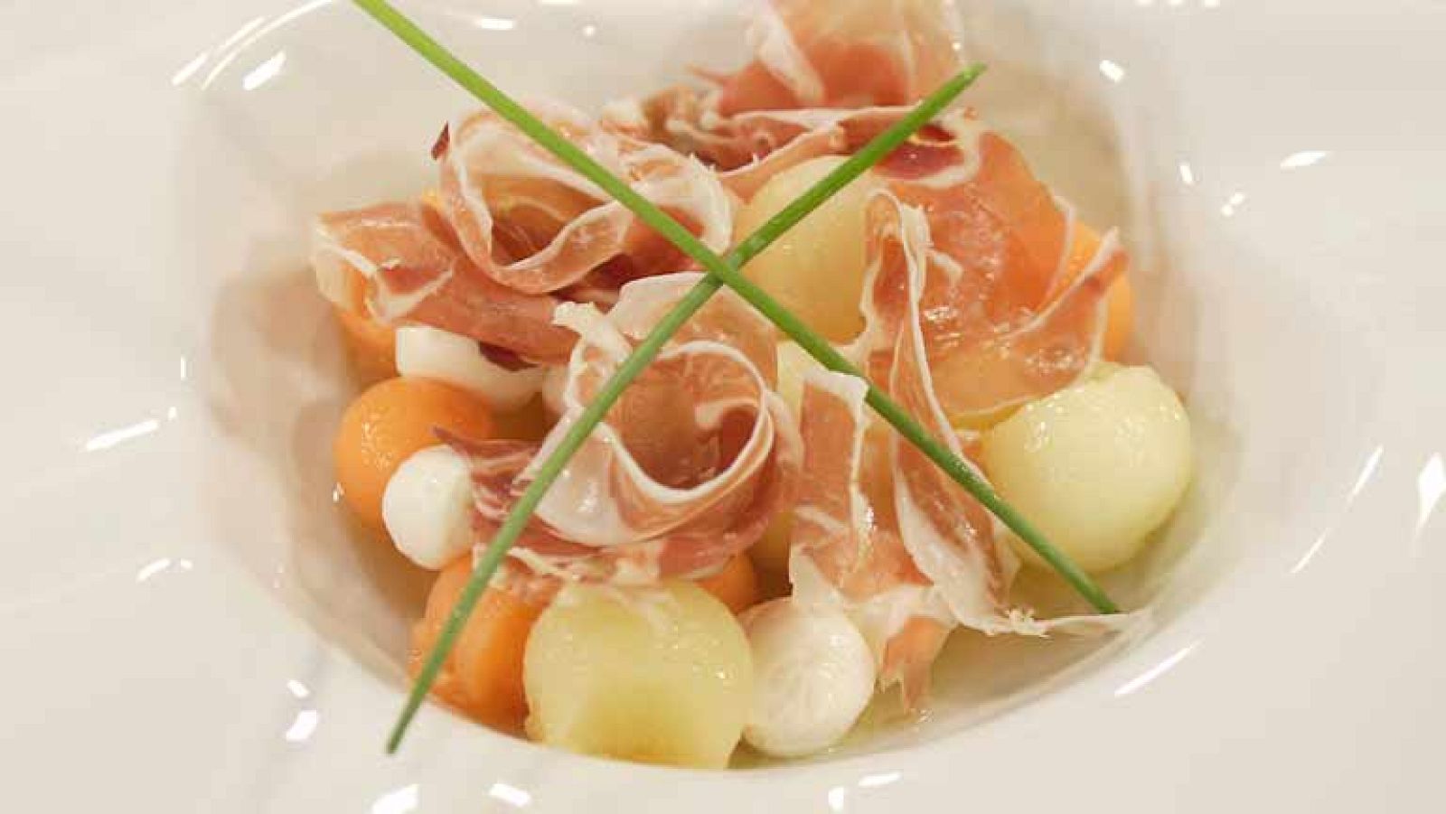 Ensalada de melón con jamón