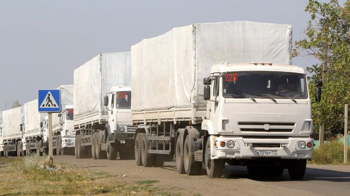 Telediario 1 - Rusia enviará un segundo convoy humanitario a Ucrania