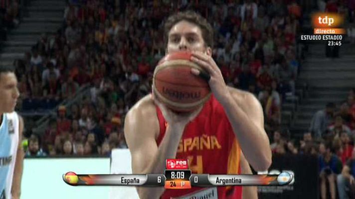 Baloncesto en RTVE - Preparación Campeonato del Mundo: España - Argentina