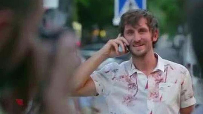 Telediario 1 - Joaquin Oristrell rueda en el centro de Madrid una película en un solo plano