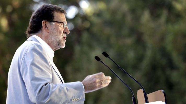 Telediario 1 - Mariano Rajoy hace balance de sus tres años de gobierno