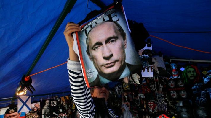 Telediario 1 - Putin dice que el final de la crisis depende de Kiev