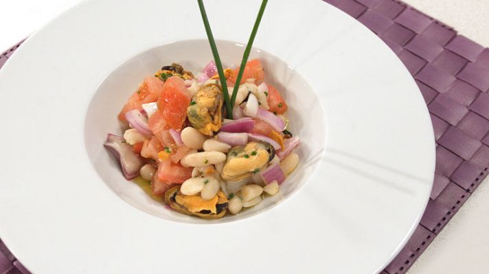 RTVE Cocina - Ensalada de alubias blancas con mejillones