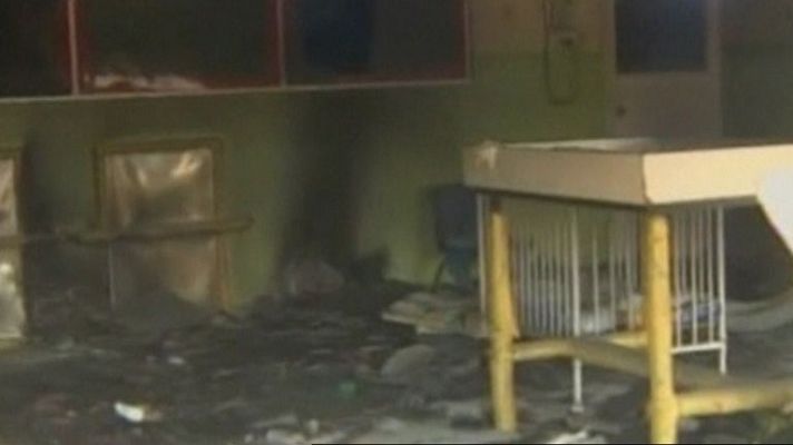 Telediario 1 - Incendio en una guardería ordenado por políticos