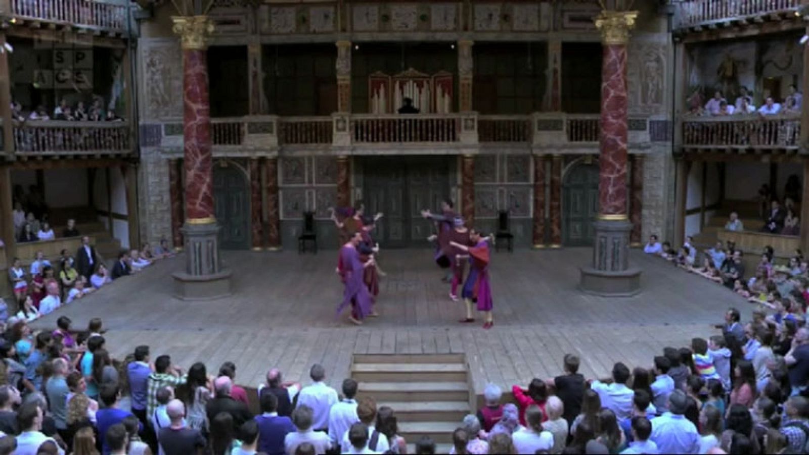 Versos de Lope de Vega en el templo del teatro 'shakesperiano', el Globe Theatre de Londres