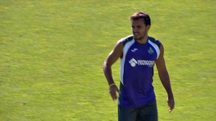 Telediario 1 - Pedro León sigue entrenándose aunque no pueda competir
