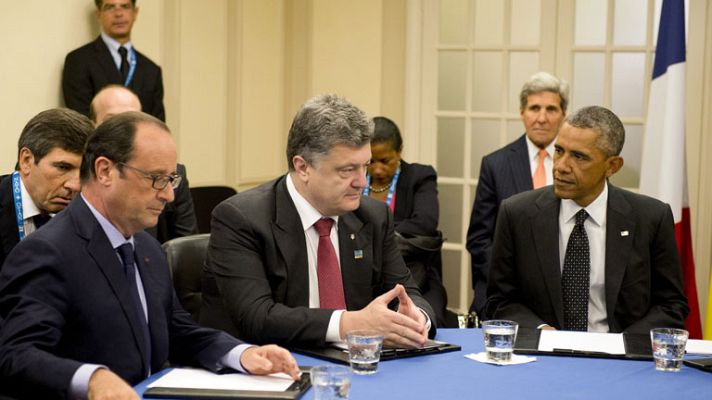 Telediario 1 - La OTAN y Rusia se disputan la influencia en Ucrania