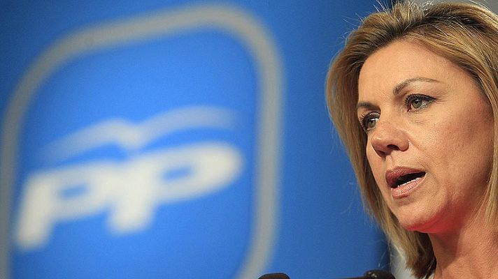 Telediario 1 - Cospedal ofrece una coalición a los partidos no soberanistas