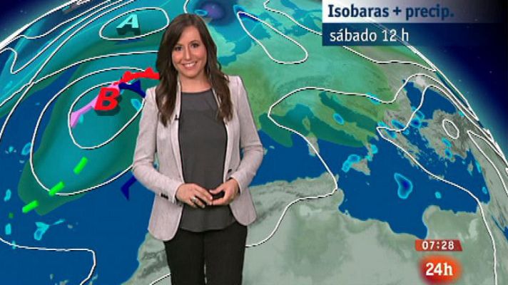 El tiempo - Chubascos en el norte de Aragón, Pirineos y este del Sistema Ibérico