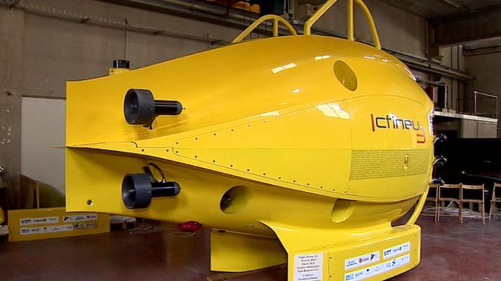 Telediario 1 - El primer submarino privado del mundo es español