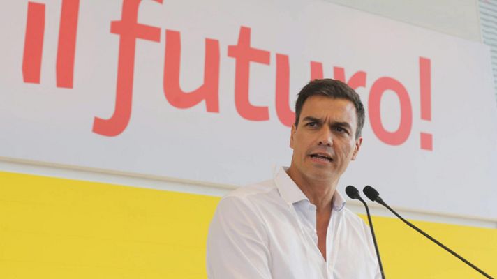 Telediario 1 - Pedro Sánchez arranca en Bolonia su agenda internacional