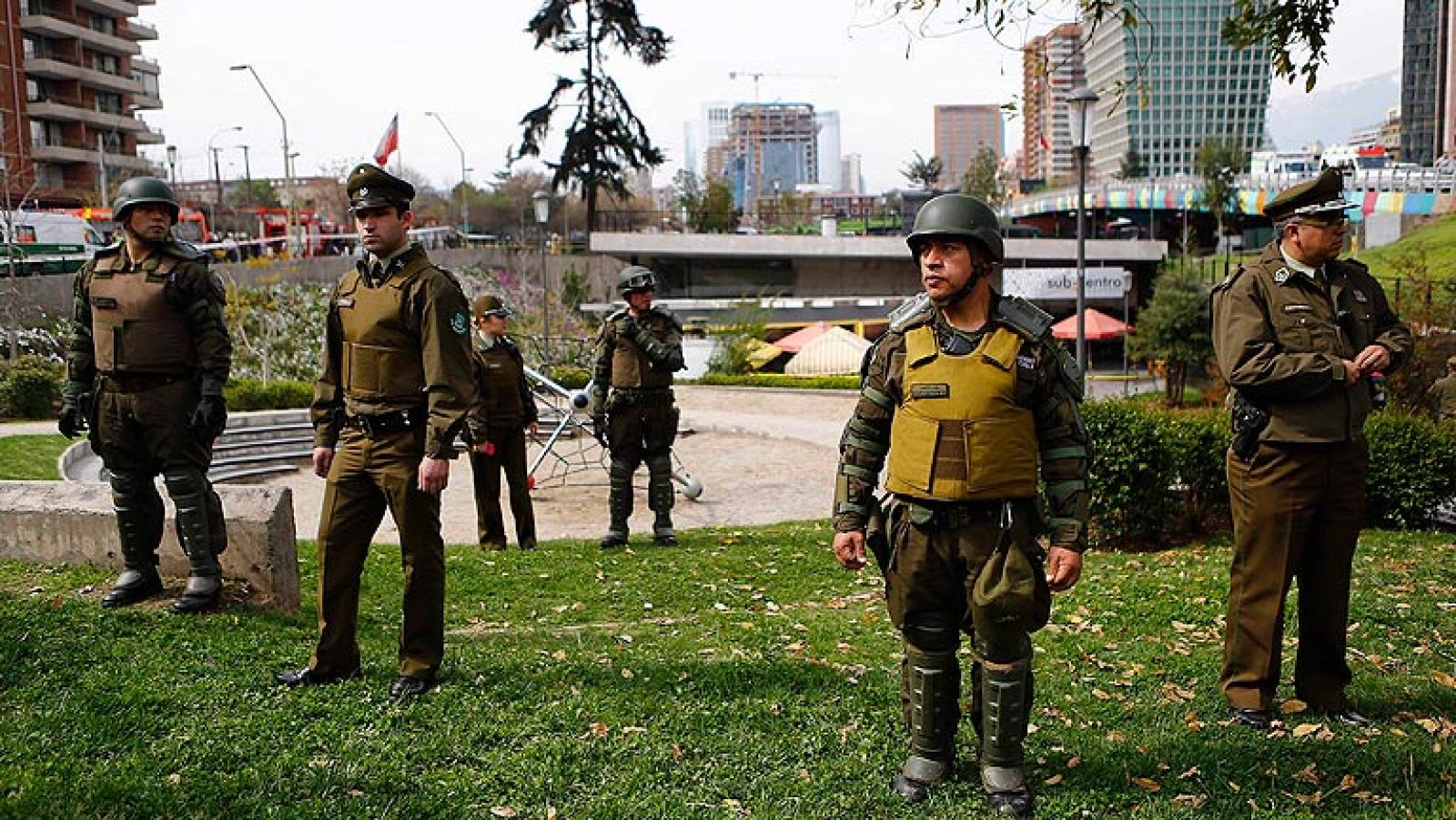 14 heridos en Santiago de Chile en un atentado con explosivo casero