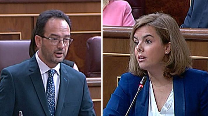Informativo 24h - Sáenz de Santamaría se enfrenta al nuevo portavoz del PSOE por la elección de alcaldes