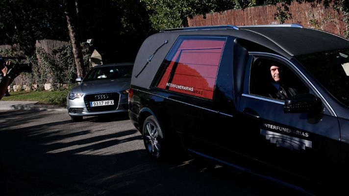 Telediario 1 - Los restos mortales de Emilio Botín han sido trasladados a Santander