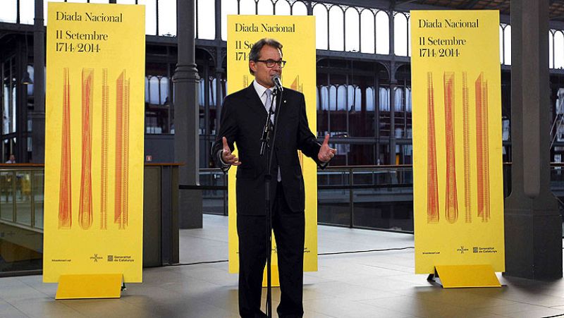 Mas apela a la "concordia" en la Diada y afirma que está "todo listo" para la consulta soberanista