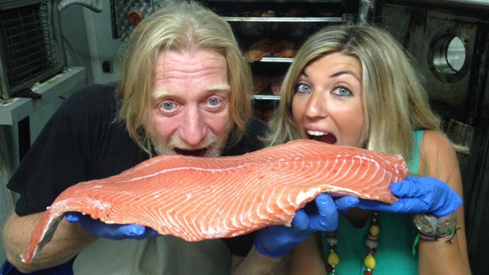 Rico salmón ahumado ¡en la sierra!