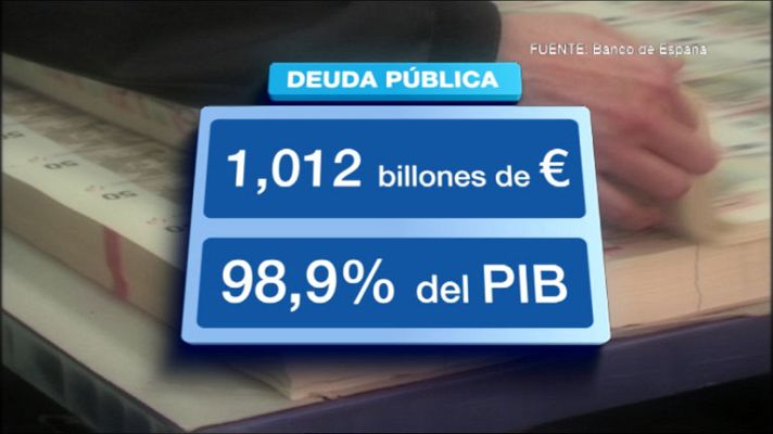 Telediario 1 - La deuda pública supera el billón de euros