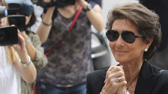 Telediario 1 - Despedida a Emilio Botín en la catedral de Santander