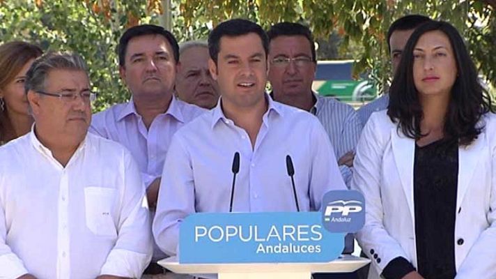 Telediario 1 - Juan Manuel Moreno dice no saber quién manda en el PSOE