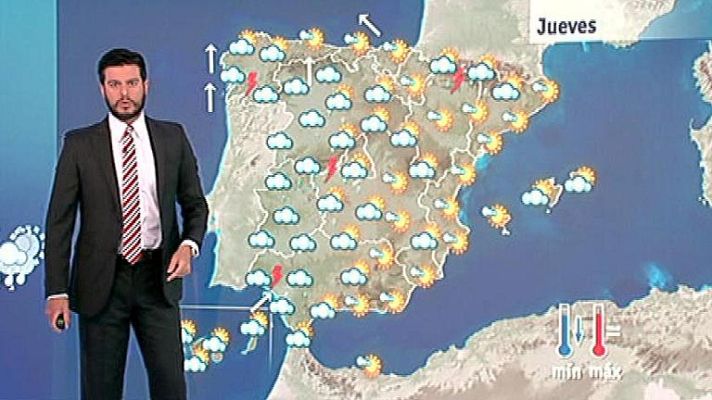 El tiempo - Lluvias en la mitad oeste de la Península