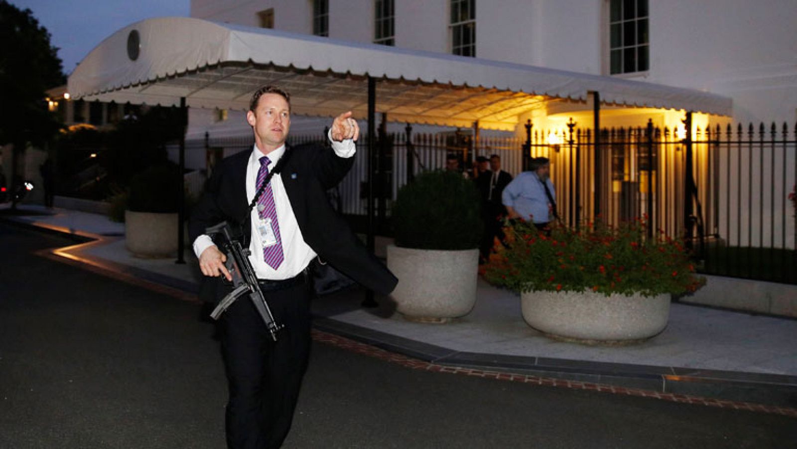 Desalojo del ala Oeste de la Casa Blanca en Washington