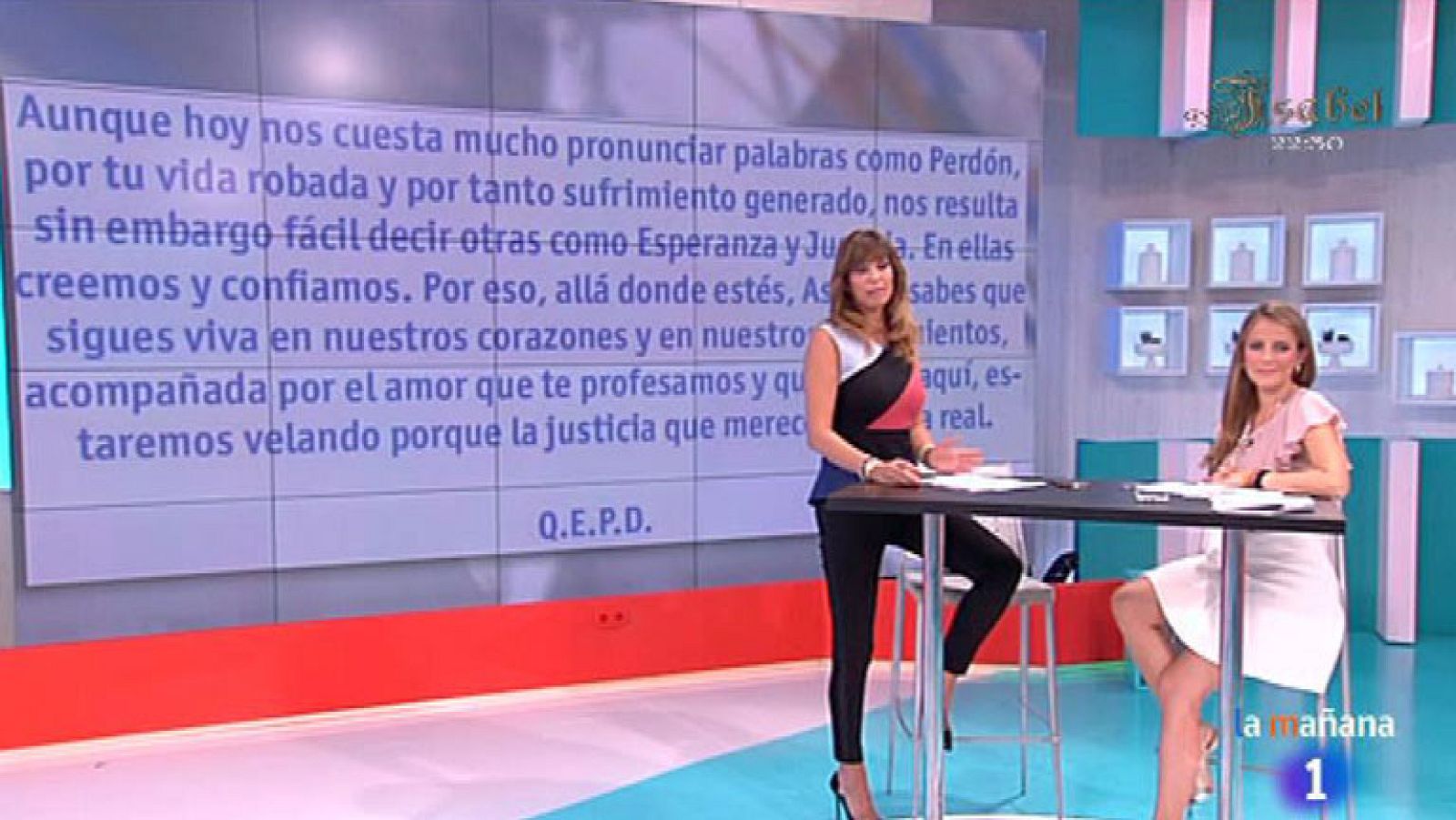 Mariló pide disculpas por su lapsus con la carta de Asunta