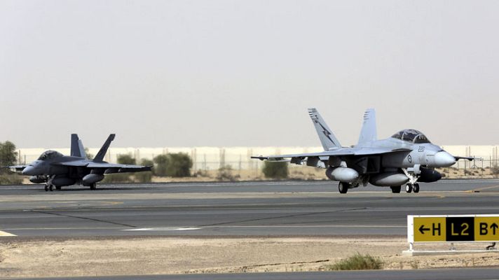 Telediario 1 - Nuevos bombardeos en Irak y Siria